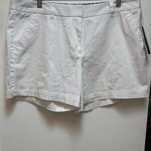 Counterparts White Bermuda Shorts Cotton Blend